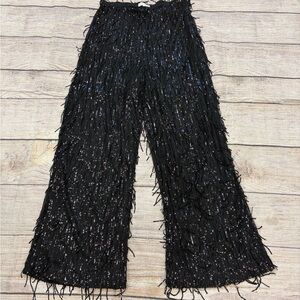 Gibson Latimer Black Sequin Embellished Pants